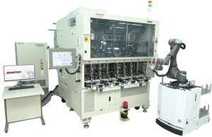 Sistema automatico per il collaudo di semiconduttori