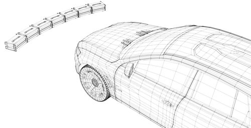 Schiera di antenne per simulare i bersagli radar
