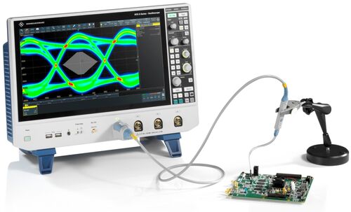 Diagramma a occhio con oscilloscopio R&S RTO6