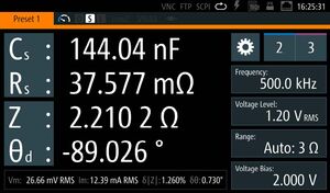 Risultati sul chiaro display touch capacitivo