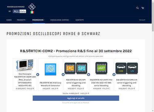 Promozioni oscilloscopi