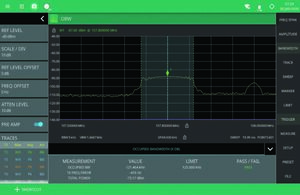Misure automatica sulla banda occupata (OBW)