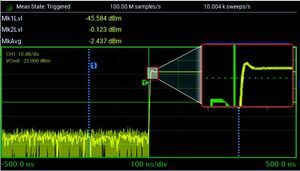 Con un tempo di salita di 3 ns si possono osservare anche i fronti più veloci