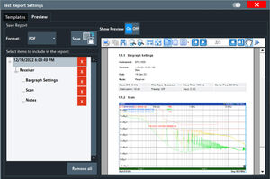 Generazione automatica di rapporti di prova personalizzabili sulle interferenze elettromagnetiche