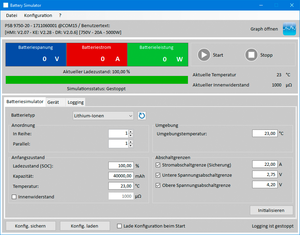 Il software EA-Battery Simulator facilita la configurazione delle sequenze di test senza richiedere l'uso di un linguaggio di programmazione.