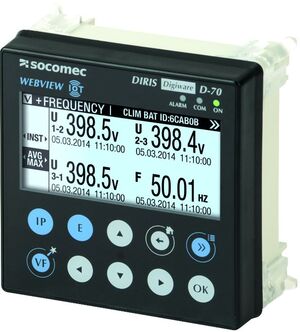 Display multipunto e gateway di comunicazione per il sistema di misura dell’energia DIRIS Digiware