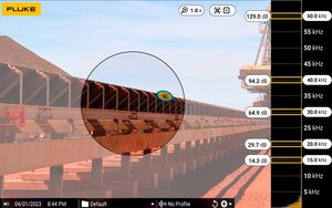 La funzione MecQ semplifica l'identificazione precoce dei problemi meccanici analizzando l'impronta acustica, ad esempio dei cuscinetti usurati in un nastro trasportatore