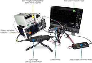 Test ad alta tensione con l'oscilloscopio