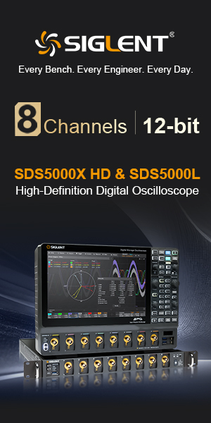 Oscilloscopi Siglent SDS5000X HD e SDS5000L
