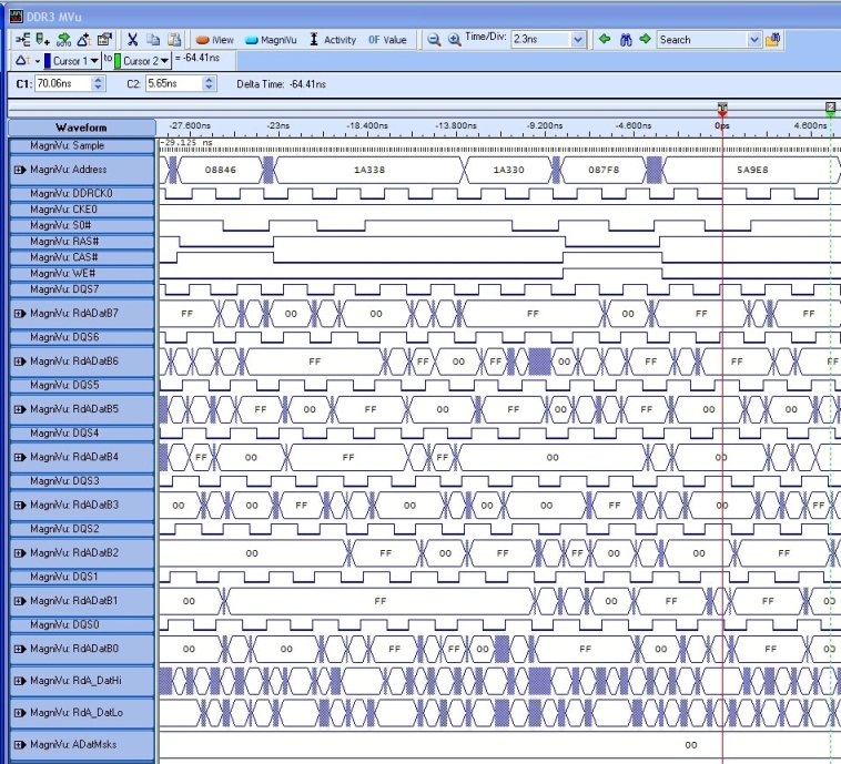 Test memorie DDR3 con analizzatore logico Tektronix Test memorie DDR3 con analizzatore logico Tektronix