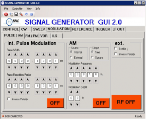 Modulazioni generatore BNC 845