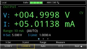 Display alimentatore e simulatore di batterie Keithley 2281S