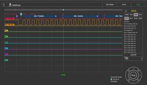 Schermata analizzatore logico Red Pitaya