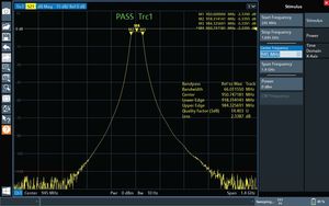 Caratterizzazione di un filtro