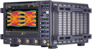 Diagramma ad occhio di segnali PAM4 con oscilloscopio Keysight UXR0804A