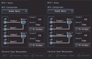 Configurazione misure sui motori