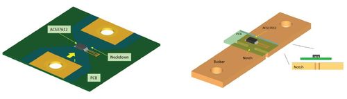 Misura su circuito stampato o barra conduttiva