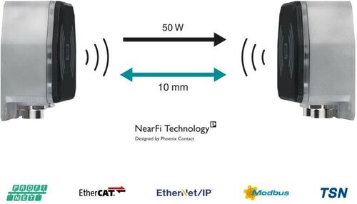 Gli accoppiatori NearFi trasmettono dati ed energia senza contatto